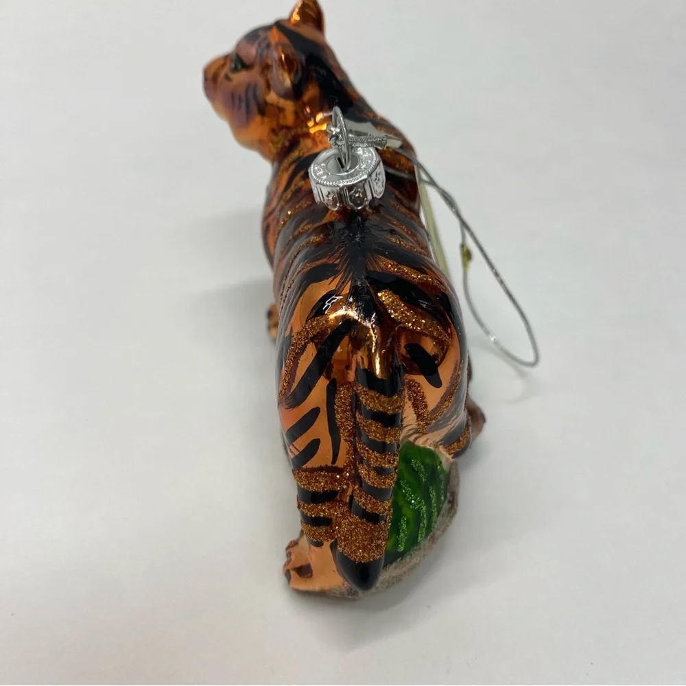 Tiger Christmas Ornament Midwest Cbk Glassworks Collection 2011 Animal Holiday